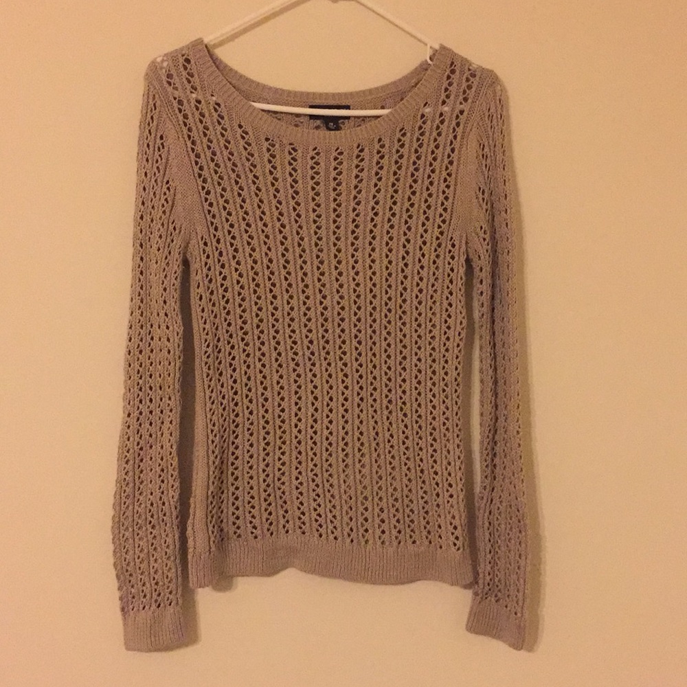 a.n.a see through knitted sweater